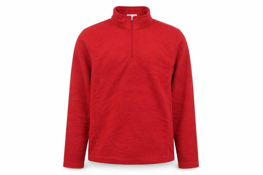 TOG24 Red 1/4 Zip Fleece Sweatshirt - Men's S