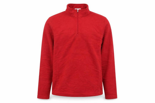 TOG24 Red 1/4 Zip Fleece Sweatshirt - Men's S