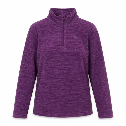 Mountain Warehouse Women's Purple Zip Sweatshirt, Size 8