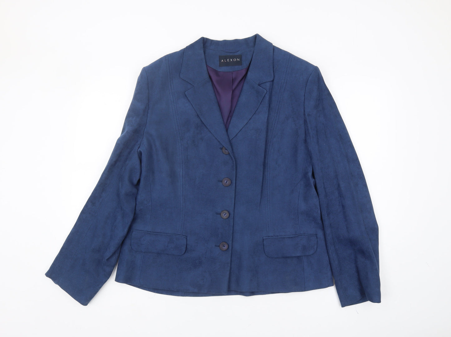Alexon Women's Blue Blazer Size 16 Classic Lined