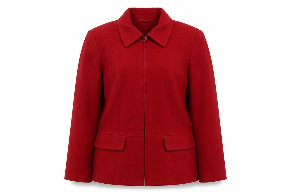 BHS Women’s Red Zip Jacket, Size 12, Lined