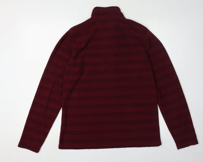 Hi Gear Women's Red Striped Pullover Sweatshirt Size 12