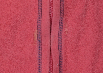 Essentials Women's Red Fleece Jacket Size 18
