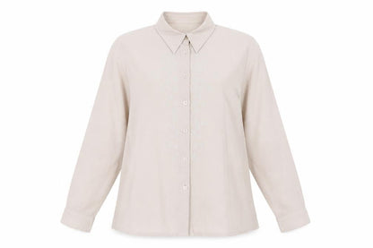Eastex Women's Beige Button-Up Shirt, Size 20
