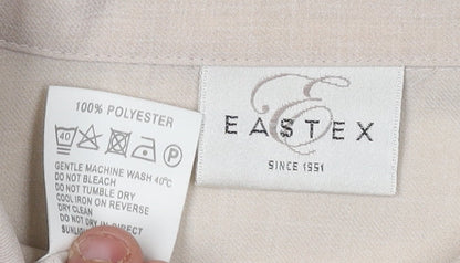 Eastex Women's Beige Button-Up Shirt, Size 20