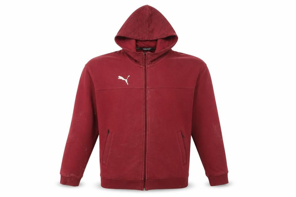 Puma Men's Red Full Zip Hoodie M