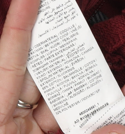 Brand and care label for Puma Men's Red Full Zip Hoodie M