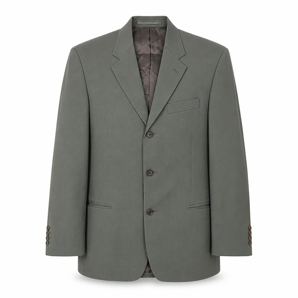 Pierre Cardin Men's Green Wool Suit Jacket 38S