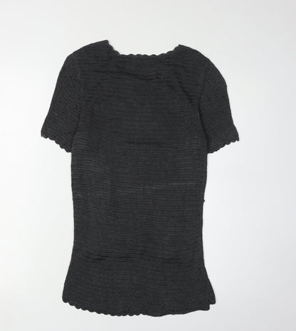 Jacques Vert Women's Black Beaded Blouse - S