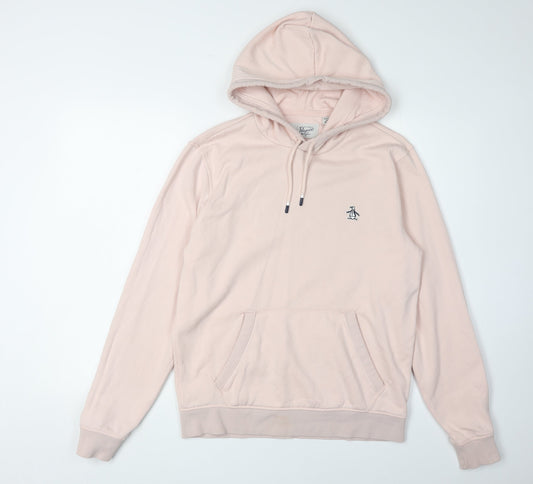 Penguin Unisex Pink XS Pullover Hoodie with Logo
