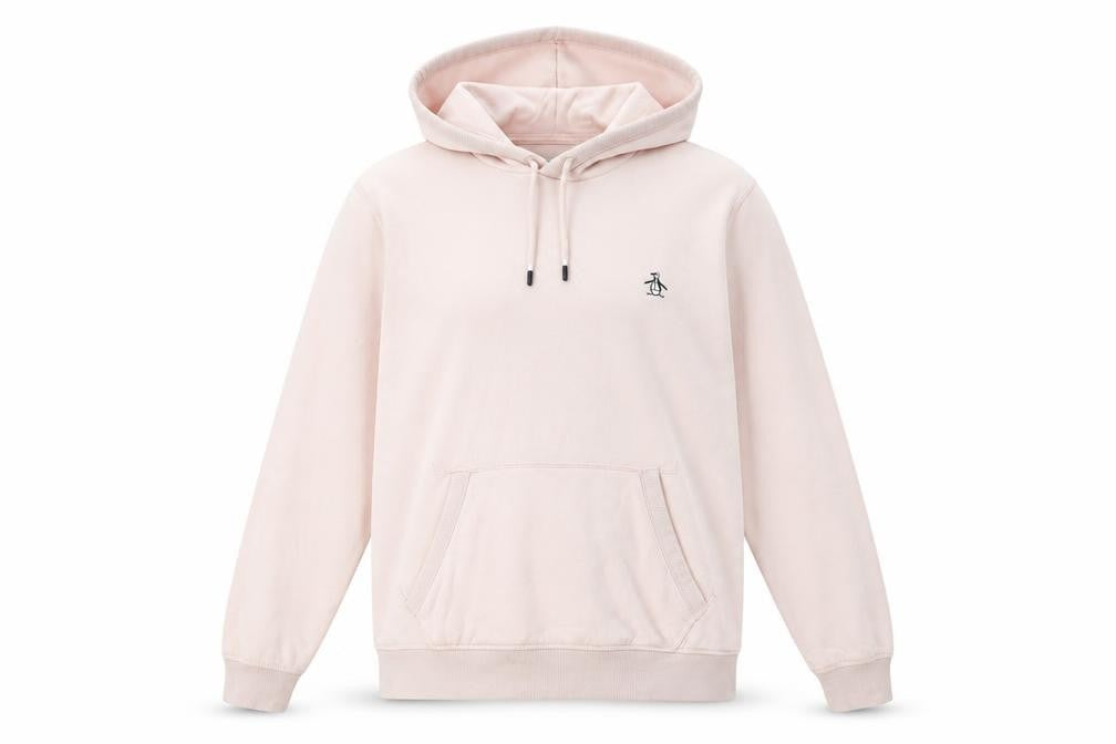 Penguin Unisex Pink XS Pullover Hoodie with Logo