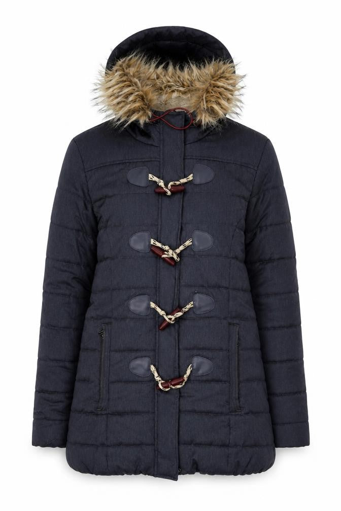 SuperDry Women's Black Puffer Jacket, Size M, Winter