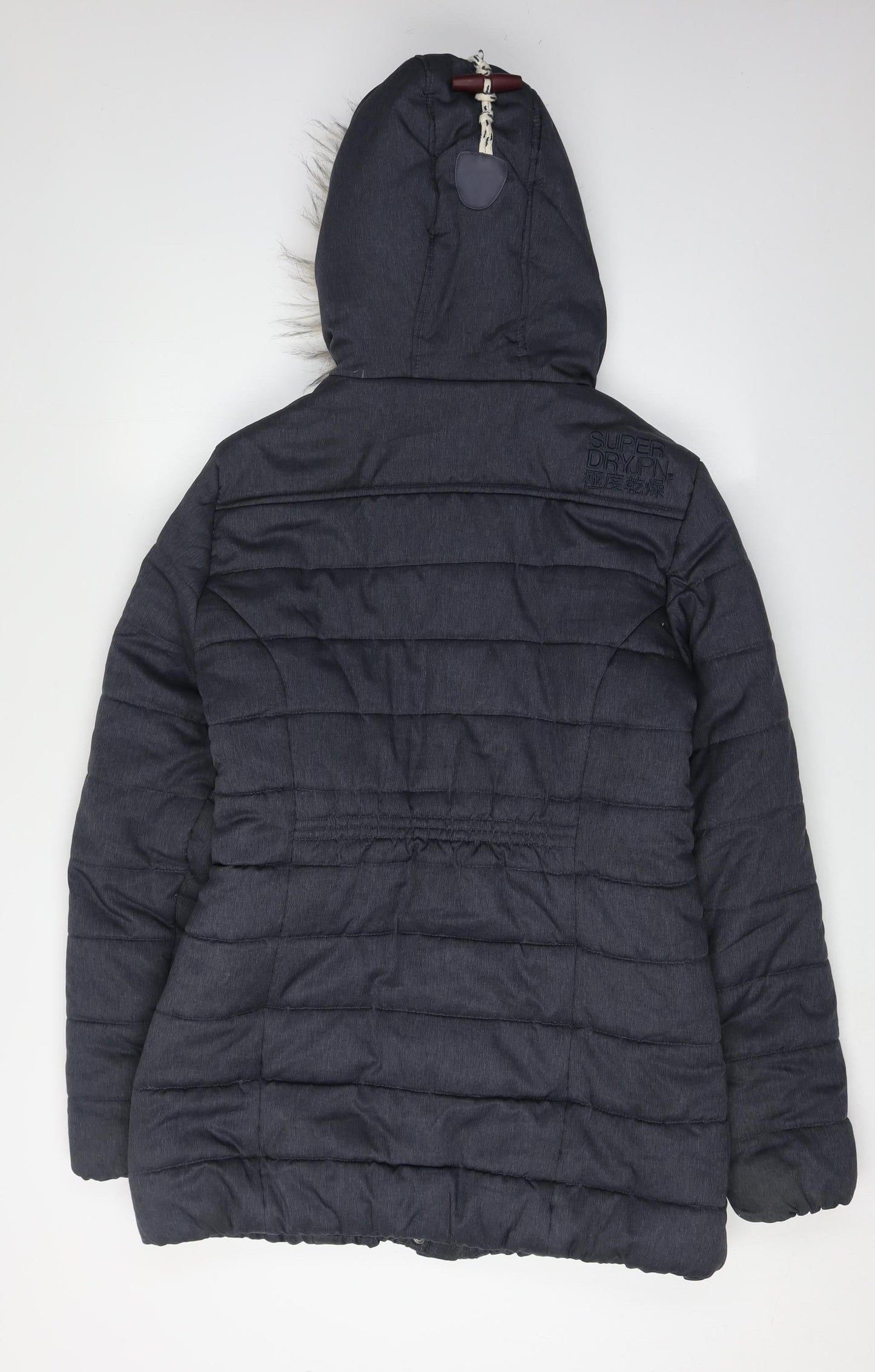 SuperDry Women's Black Puffer Jacket, Size M, Winter