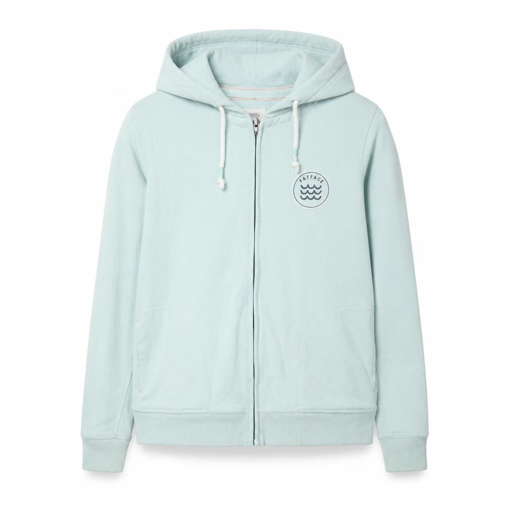 FatFace Women's Blue Full Zip Hoodie S - Casual Comfort