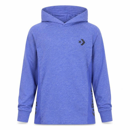Front view of Converse Blue girls’ hoodie, 5-6 years, casual lightweight