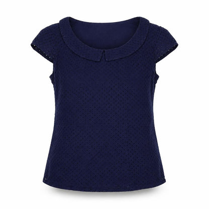 Pepperberry Women's Blue Collared Blouse Size 10