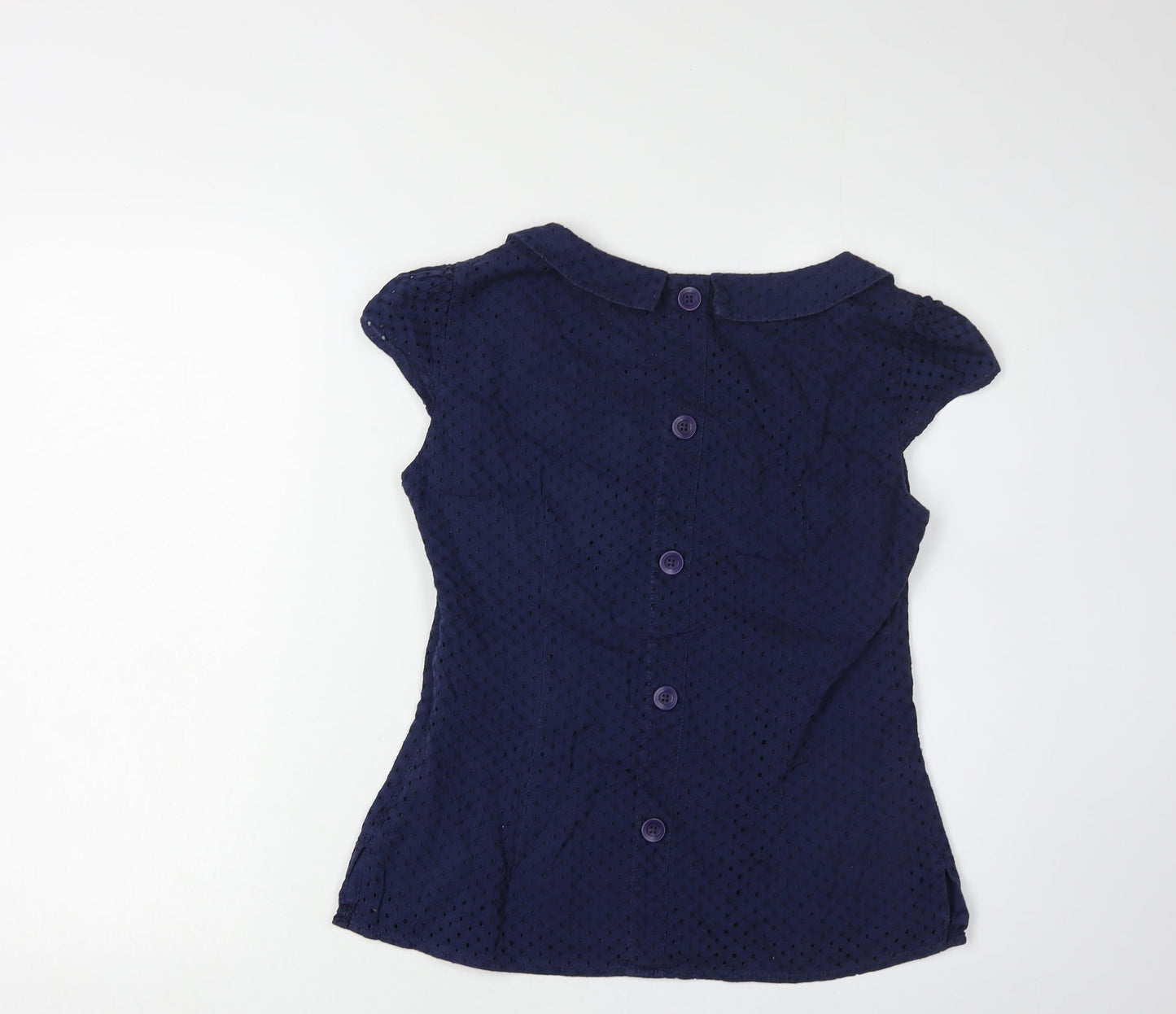 Pepperberry Women's Blue Collared Blouse Size 10