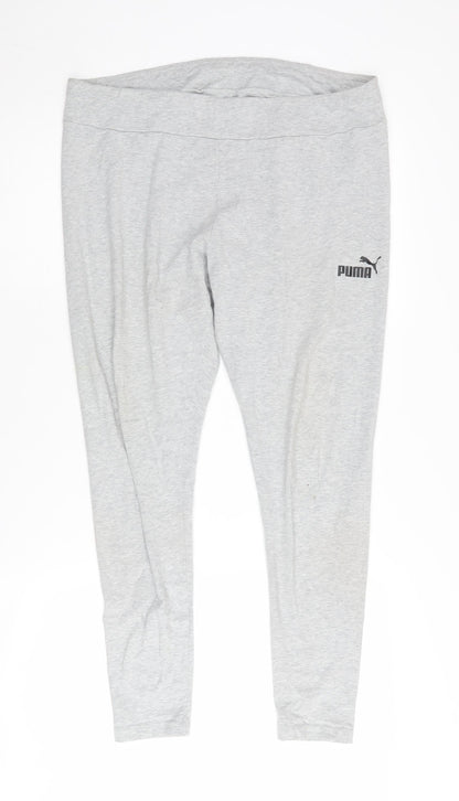 Additional front view of Puma Women's Grey Leggings -, size 16