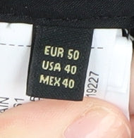 Brand and care label for Massimo Dutti Men's Black Dress Pants, size 40