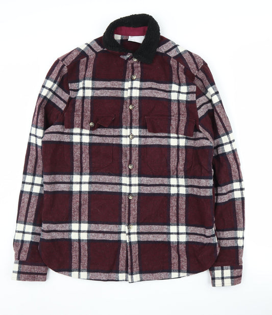 ASOS DESIGN Men's Multicoloured Plaid Shirt Size S