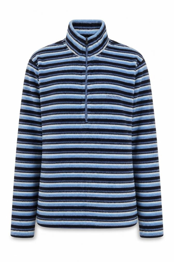 Craghoppers Women's Blue Striped Sweatshirt Size 10