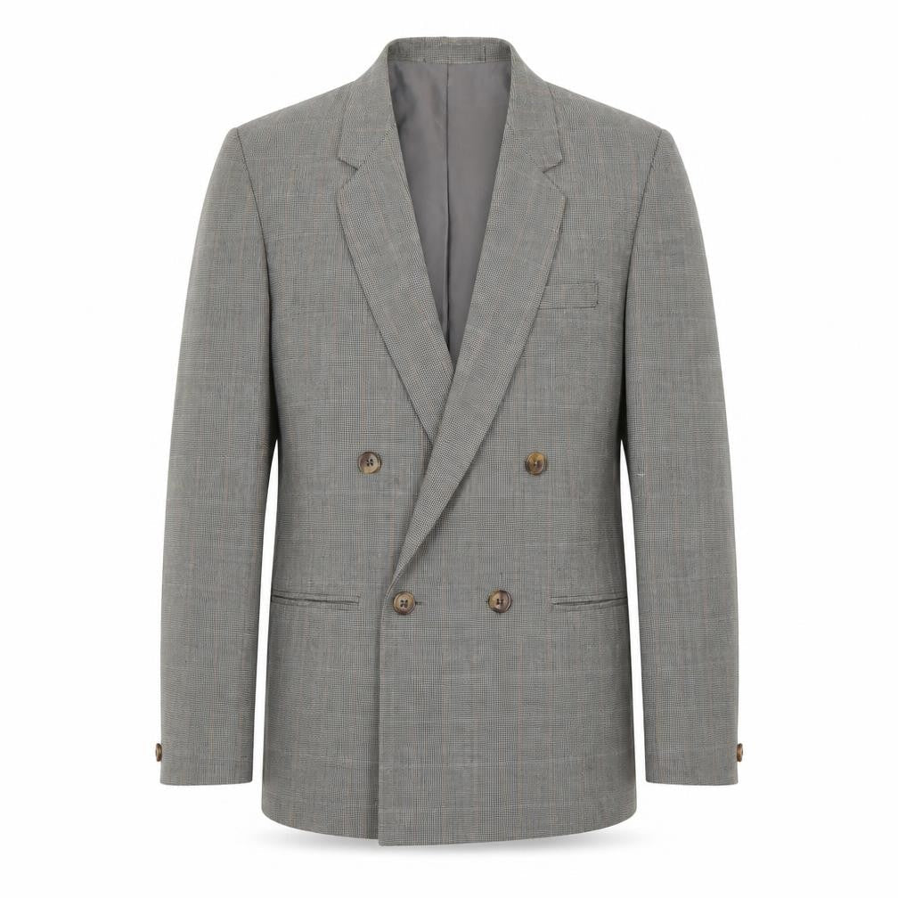 Coaster Classics Grey Double-Breasted Men's Blazer 34