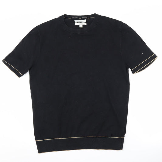 Marks and Spencer Black Cotton Silk Pullover Jumper - M