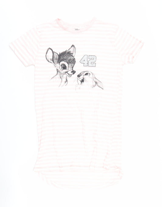 Disney Pink Striped Nightshirt S Women’s Sleepwear