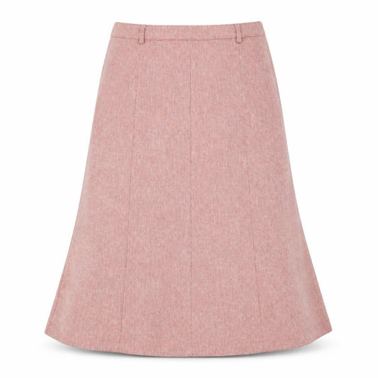 Heine Women's Pink A-Line Midi Skirt Size 12