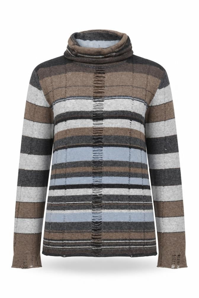Cerruti Women's Multicoloured Roll Neck Jumper M