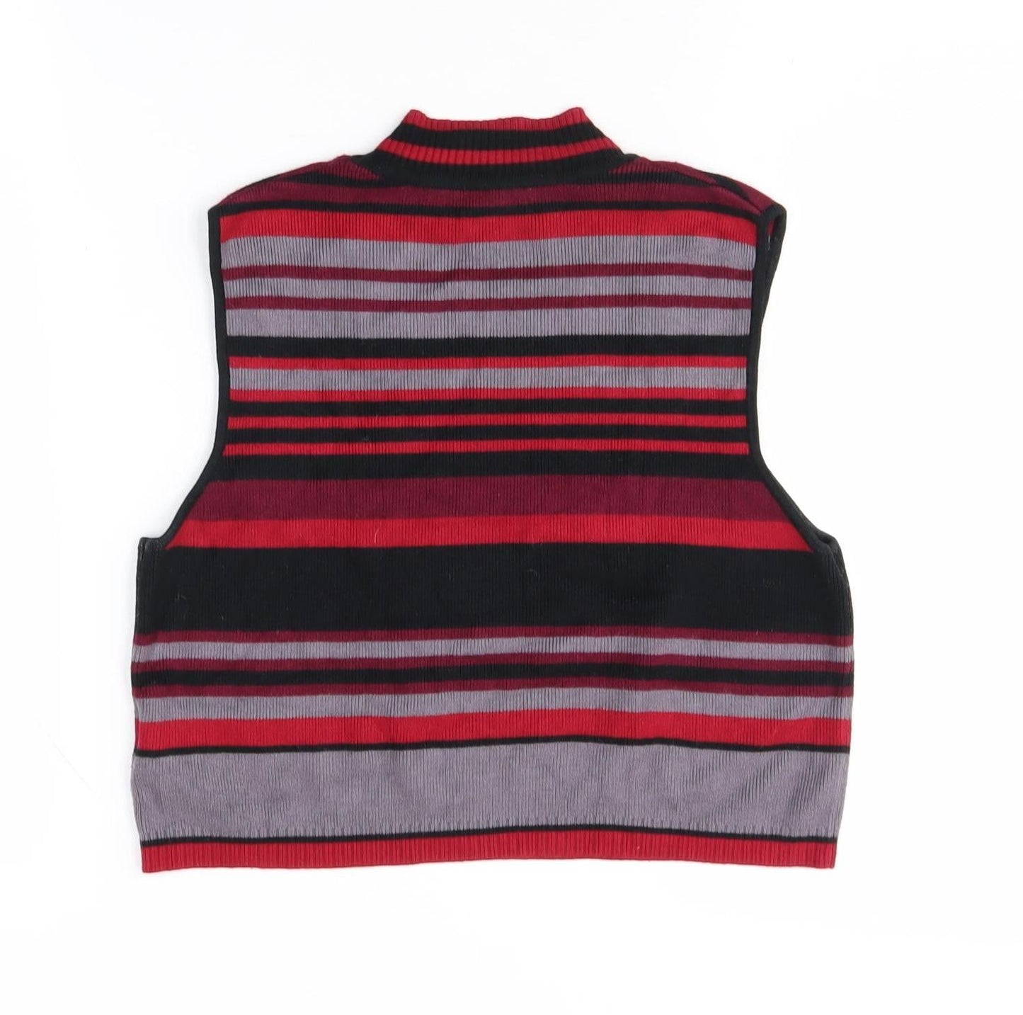Cooperative Women's Multicoloured L Vest Striped Jumper