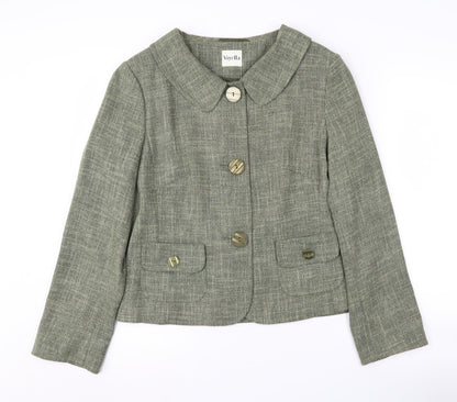 Viyella Women's Green Blazer Size 12 Polyester