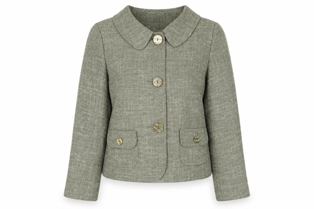 Viyella Women's Green Blazer Size 12 Polyester