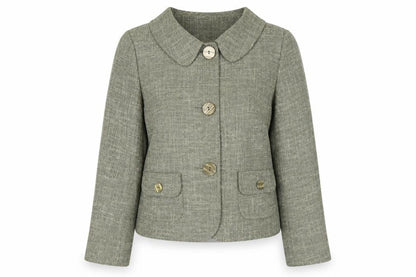 Viyella Women's Green Blazer Size 12 Polyester