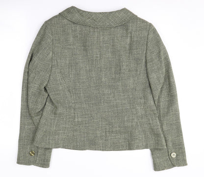Viyella Women's Green Blazer Size 12 Polyester