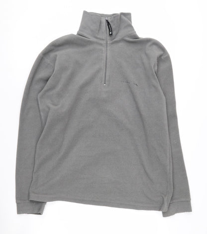 Trespass Men's Grey 1/4 Zip Fleece Sweatshirt S