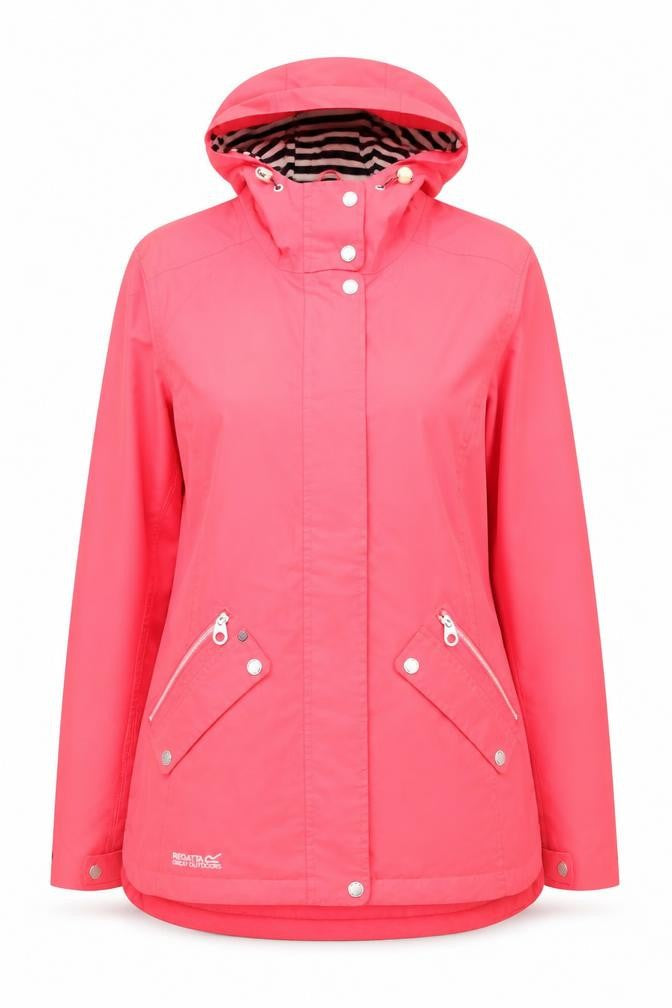 Regatta Women's Pink Waterproof Rain Coat, Size 12