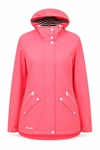 Regatta Women's Pink Waterproof Rain Coat, Size 12