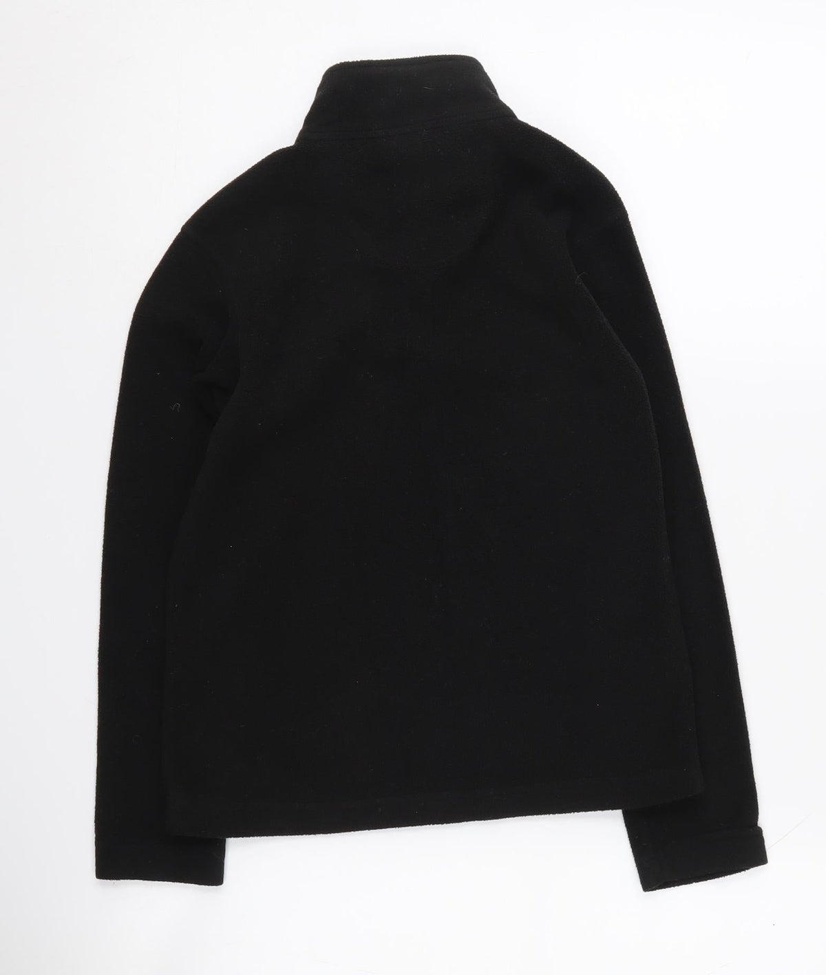 Back view of Regatta boys’ black fleece 1/4 zip sweatshirt 9-10 years