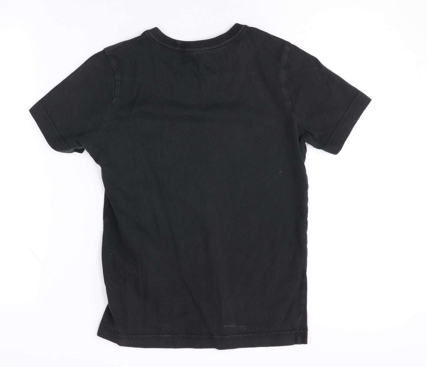 Adidas Boys Black Graphic T-Shirt 9-10 Years