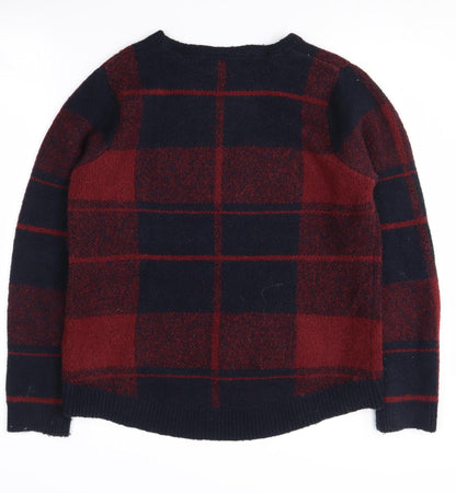 Kangol Men's Multicoloured Plaid Pullover Jumper, Size M
