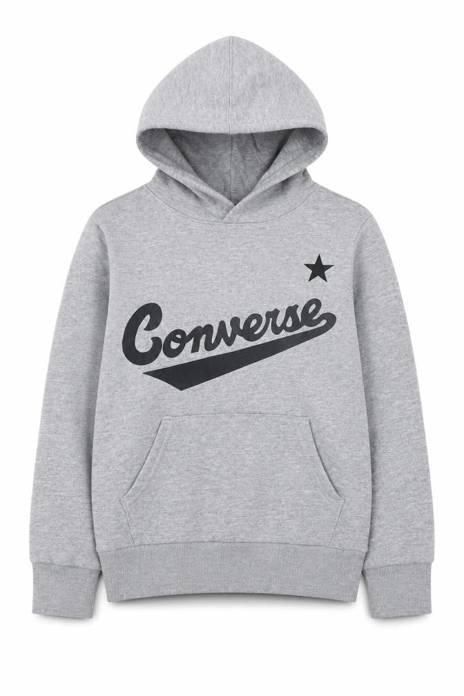 Converse Boys Grey Pullover Hoodie Size 8-10 Years