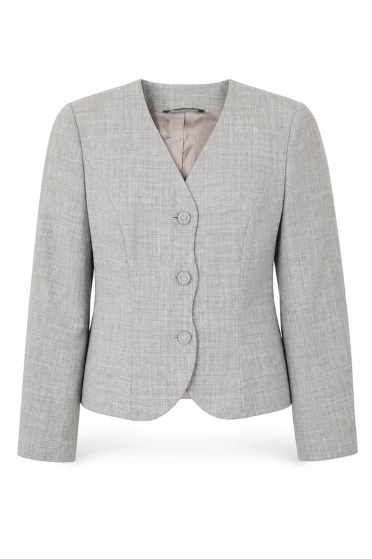 Laura Ashley Women's Grey Wool Blazer, UK Size 12