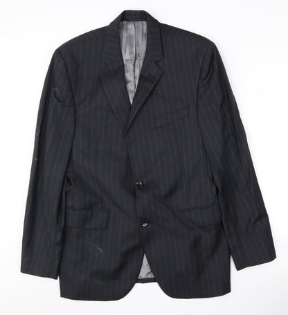Austin Reed Men's Black Striped Blazer 40R