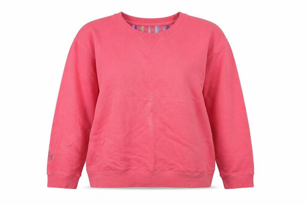 Joules Women's Pink Medium Cotton Pullover Sweatshirt