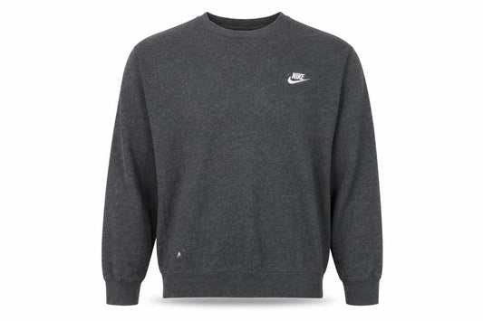 Nike Men's Grey Pullover Sweatshirt M - Logo Accent