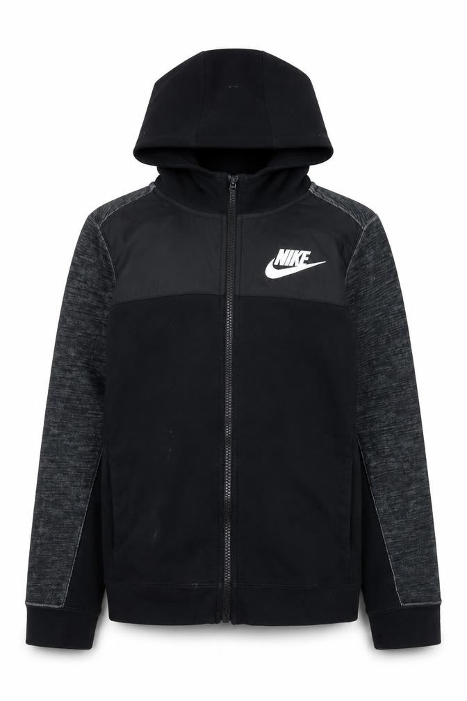 Nike Boys Black Full Zip Hoodie - Size 12-13 Years