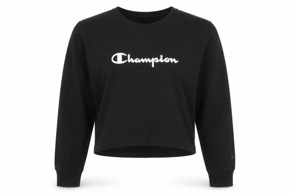 Champion Unisex Black Pullover Sweatshirt L