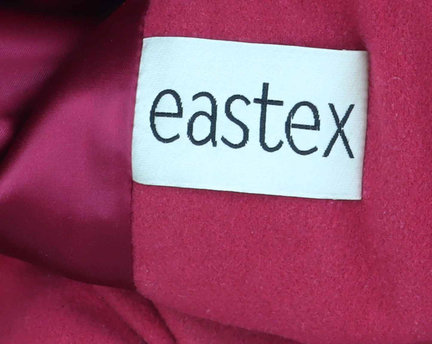 Eastex Women's Red Mid-Length Wool Coat Size 10