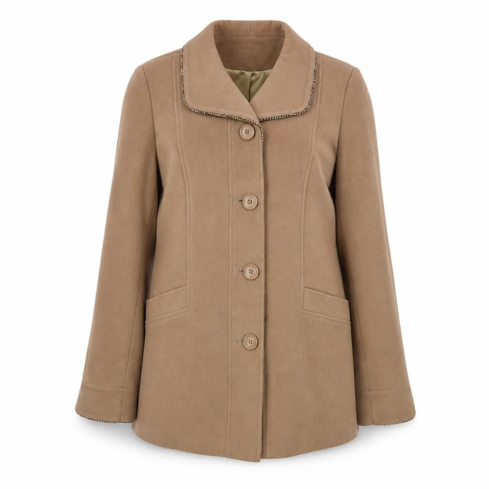 Eastex Women's Beige Wool Blend Coat Size 16